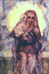 Schilderij van Madonna door Max Prantl
